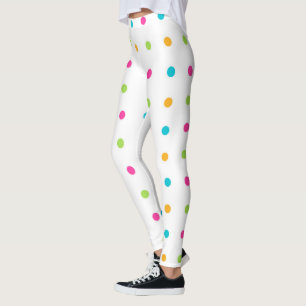 Multi-Coloured Polka Dots Leggings