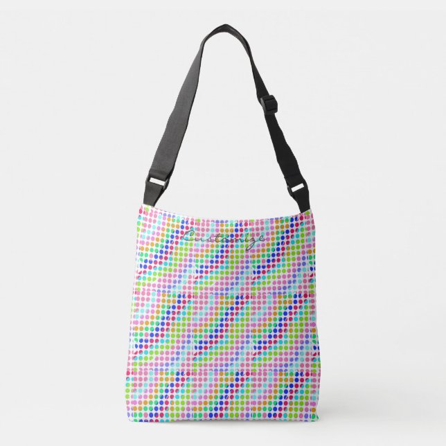 multi-coloured polka dots Thunder_Cove Crossbody Bag (Front)