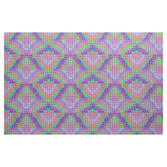 multi-coloured polka dots Thunder_Cove diamonds Fabric (Fat Quarter)