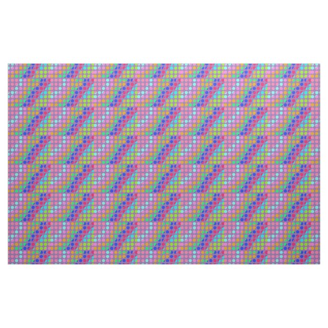 multi-coloured polka dots Thunder_Cove stripes Fabric (Fat Quarter)
