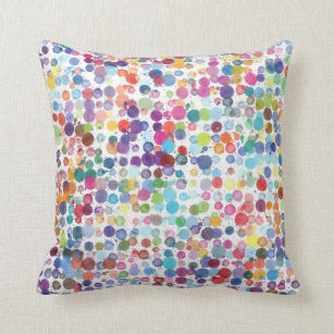 Multi-coloured Polka Spot Pillow