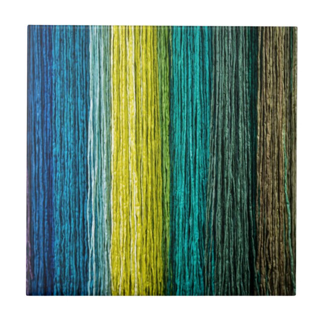 Multi Coloured Rope Design Ceramic Tile (Front)