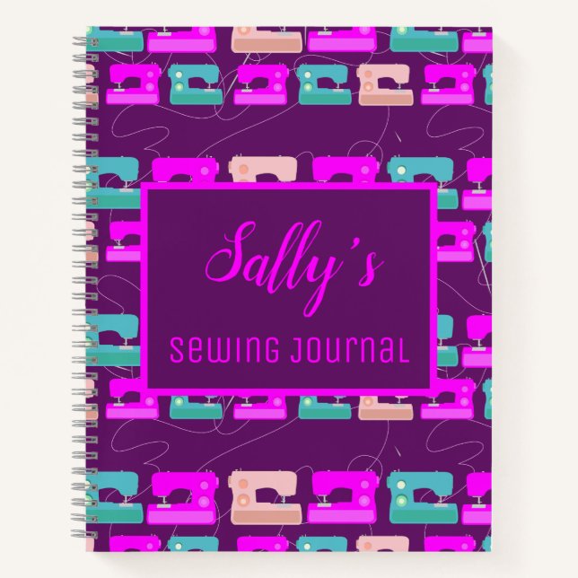 Multi-Coloured Sewing Journal (Front)
