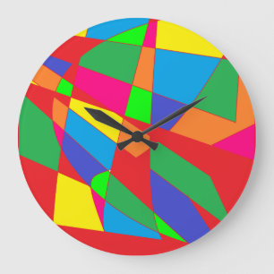 Multi coloured snazzy Jazzy wall clock