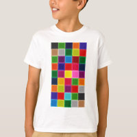 Multi Coloured Squares and Stripes Girly