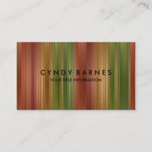 Multi Coloured Stripe Sheen Business Card