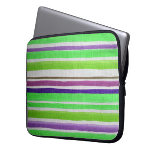 Multi-coloured Striped Laptop Sleeve