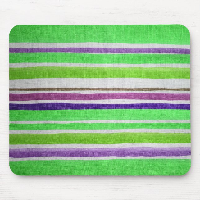 Multi-coloured Striped Mousepad (Front)