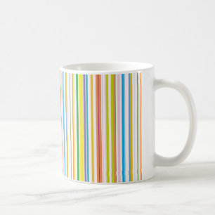 Multi Coloured Stripes Coffee Mug