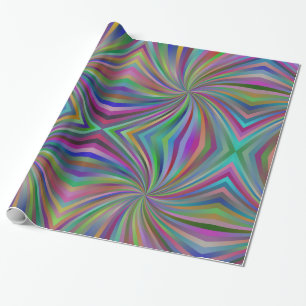 Multi-Coloured Swirl Pattern Wrapping Paper