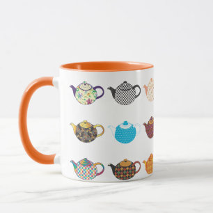 Multi-coloured Tea Kettles Mug