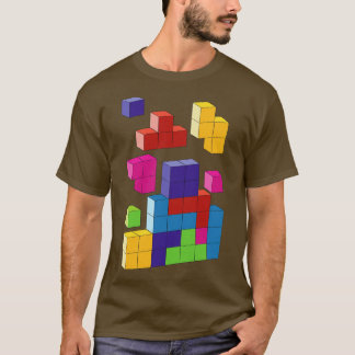 Multi coloured tetris blocks T-Shirt