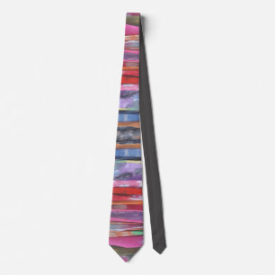 Multi-coloured tie-dye Tie