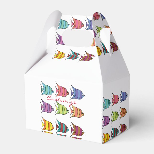 Multi-coloured Tropical Fish Thunder_Cove Favour Box (Front Side)