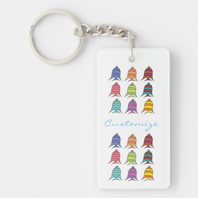 Multi-coloured Tropical Fish Thunder_Cove Key Ring (Front)