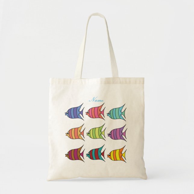 Multi-coloured Tropical Fish Thunder_Cove Tote Bag (Front)