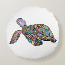 Multi-coloured Turtle Cushion/Pillow