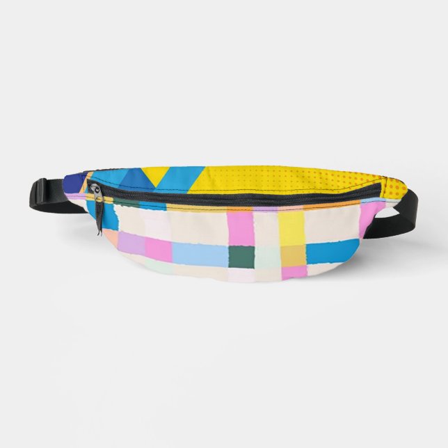 Multi-Coloured Two-Sided Print Fanny-Pack Bum Bags (Front)