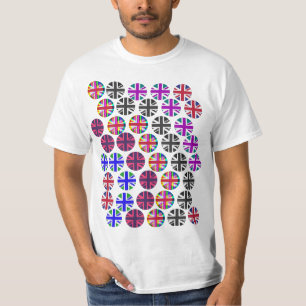 Multi-coloured Union Jacks/Flags T-shirt