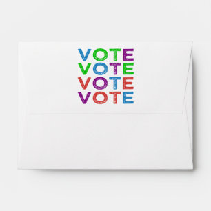 Multi-coloured VOTE Envelopes