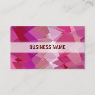 Multi-colours Chevron Cubism Pattern Business Card