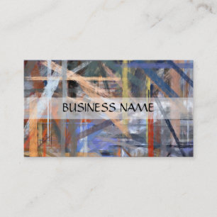 Multi-colours Painting Abstract Art 2 Business Card