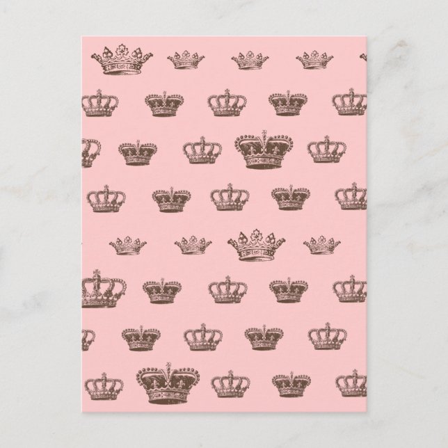 Multi Crown design - choose bkgd colour Postcard (Front)