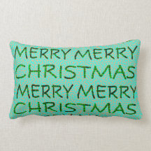 Multi-Design Merry Christmas Lumbar Pillow