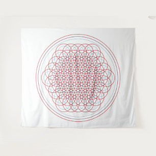 Multi-Dimensional Flower of Life Tapestry