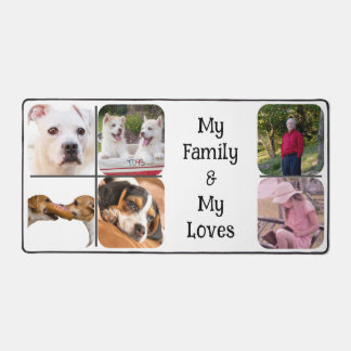 Multi-Family Photos with Pets Desk Mat