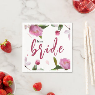 Multi Floral Bridal Shower Napkin