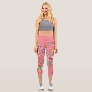 Multi-Flower Short Legging
