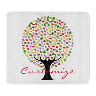 Multi-fruit tree Thunder_Cove Cutting Board