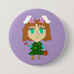 Multi Holiday Chibi 7.5 Cm Round Badge