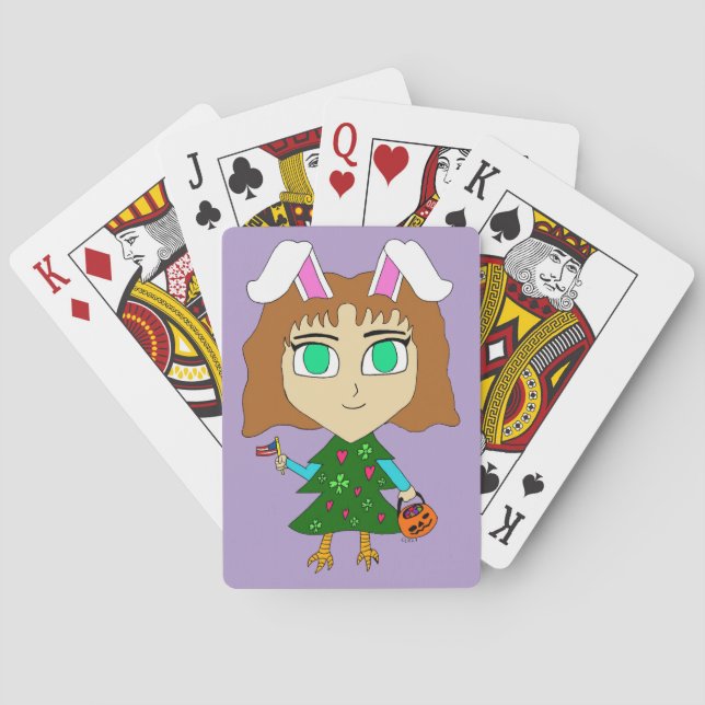 Multi Holiday Chibi Playing Cards (Back)