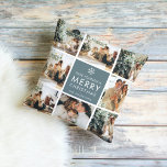 Multi Holiday Photos | Merry Christmas | Gift Cushion<br><div class="desc">Collage Holiday Photos | Merry Christmas | Gift</div>