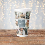 Multi Holiday Photos | Merry Christmas | Gift Latte Mug<br><div class="desc">Collage Holiday Photos | Merry Christmas | Gift</div>