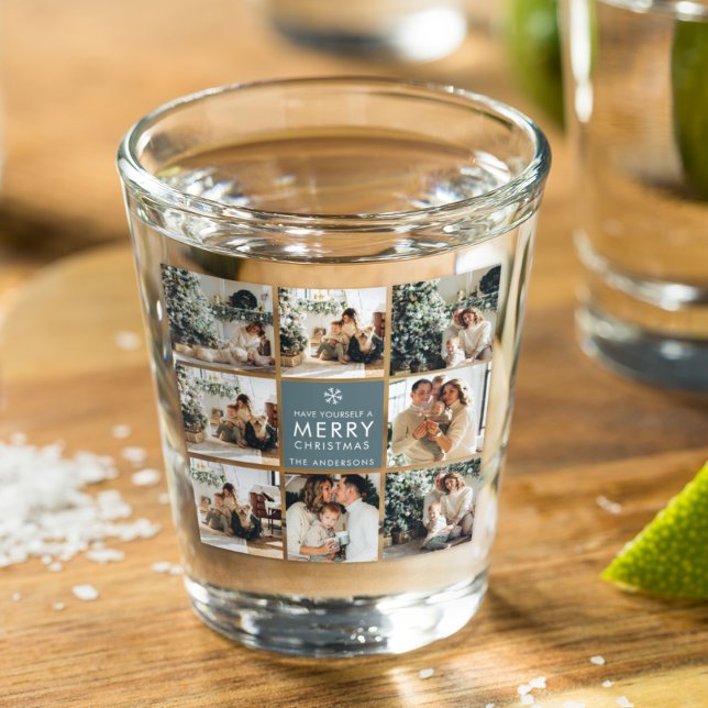 Multi Holiday Photos | Merry Christmas | Gift Shot Glass (Creator Uploaded)