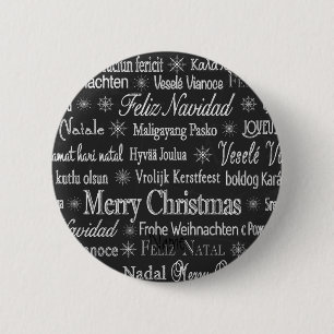 Multi-language Merry Christmas Thunder_Cove 6 Cm Round Badge