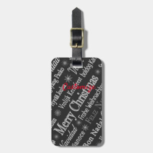 Multi-language Merry Christmas Thunder_Cove Luggage Tag