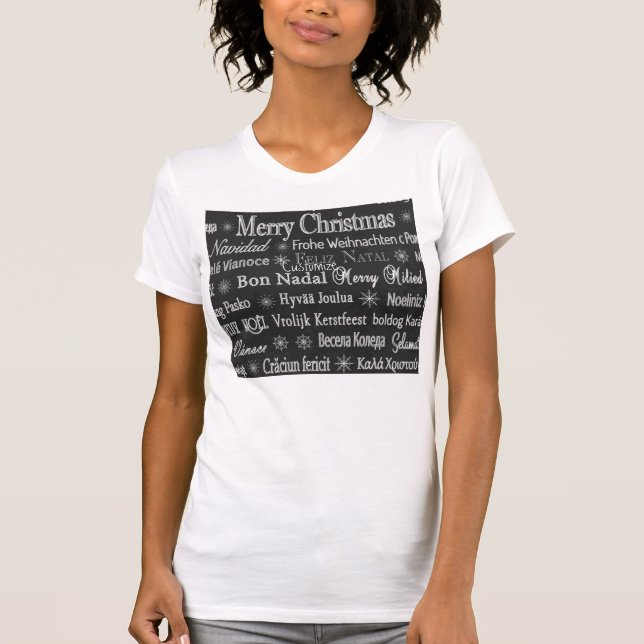 Multi-language Merry Christmas Thunder_Cove T-Shirt (Front)