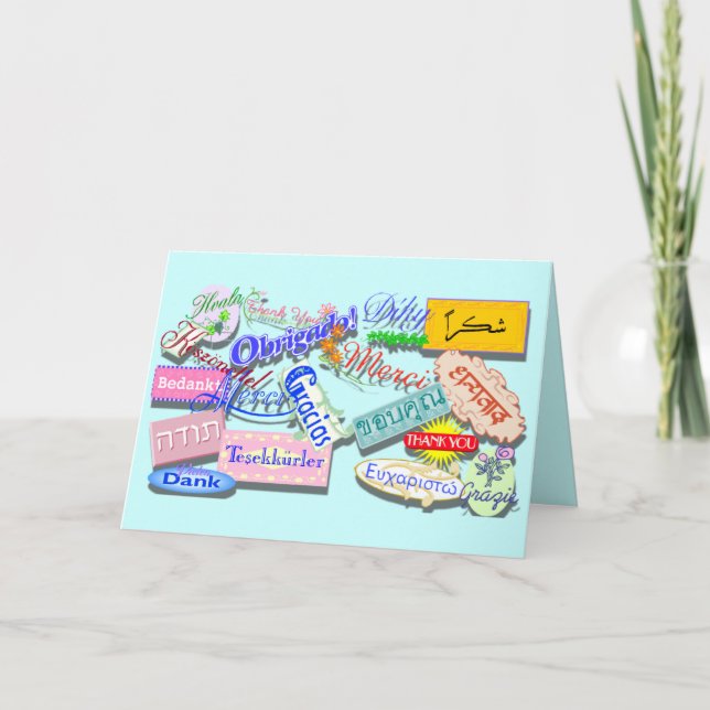 Multi-language Thank You card (Front)