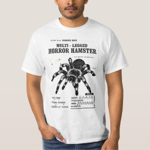 Multi-Legged Horror Hamster Funny Tarantula graphi T-Shirt