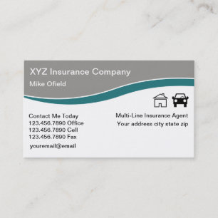 Multi-Line Insurance Agent Business Card