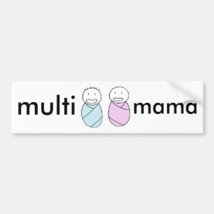 Multi Mama bumper sticker