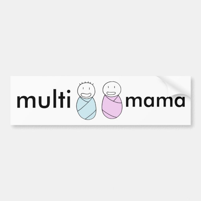 Multi Mama bumper sticker (Front)