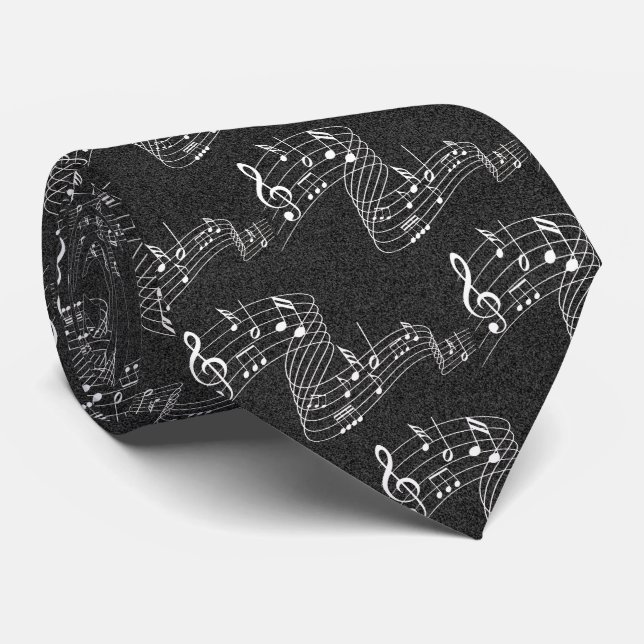 MULTI-MUSIC NOTES- TIE (Rolled)