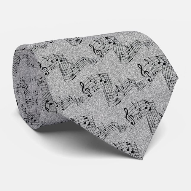 MULTI-MUSIC NOTES- TIE (Rolled)