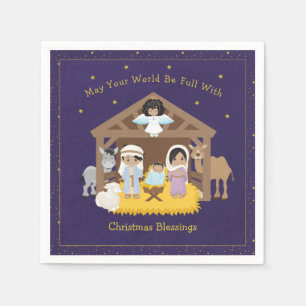 Multi Nativity Paper Napkin