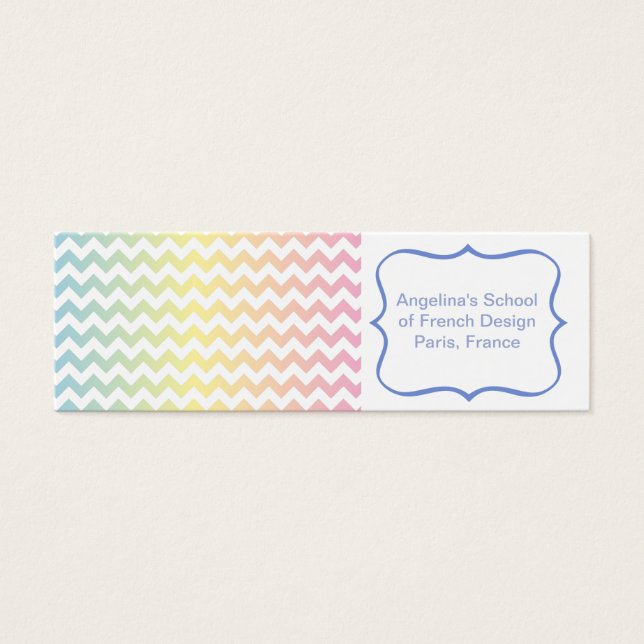 Multi Pastel Chevron Pattern (Front)
